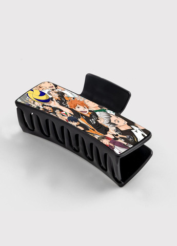 Заколка крабик для волосся Аніме Волейбол #0001 чорний No Brand (315630762)