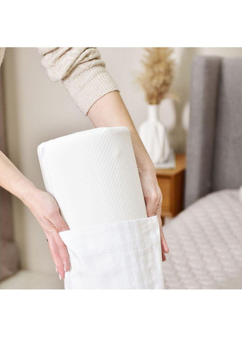 Подушка ортопедическая валик ErgoRoll 40х15х15 см с наволочкой с эффектом памяти для поддержки шеи IDEIA (364122456)