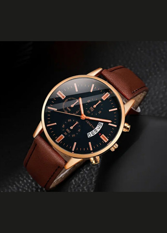 Мужские кварцевые часы и 4 браслета (Без подарочной коробки), цвет коричневый No Brand (336186397)