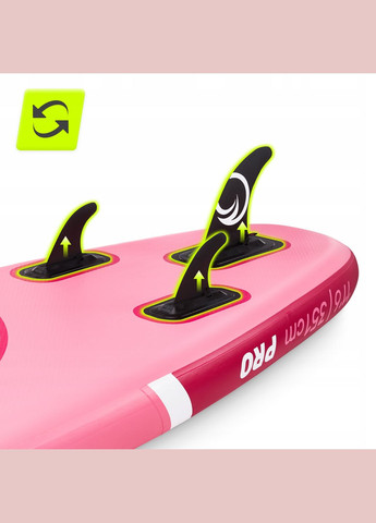 Надувна SUP дошка (сапборд, сапдошка) PRO 350 см T10 P-5905973405591 Pink TSUNAMI (347645301)