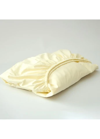 Простыня на резинке Бязь Gold Люкс 70х190х25 см (MS-850003040) Moon&Star Pure Cream (386595450)