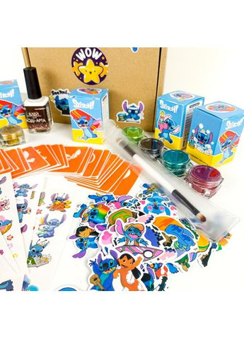 Набір для біо-тату "Wow Box Стіч" wow-box-stich-5 для 5 дітей Fresh Tattoo (364958234)