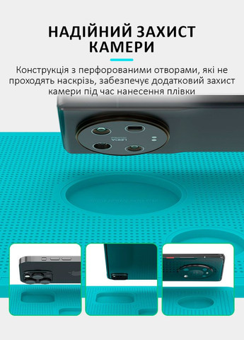 Килимок силіконовий RL-004DP для поклейки скла, плівки, з вирізами для камери, великий 353*254мм Relife (322567198)