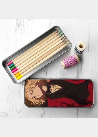 Органайзер для канцелярских принадлежностей металлический, кейс для мелочей Токийские мстители #001 7*18 см Silver No Brand (309159773)