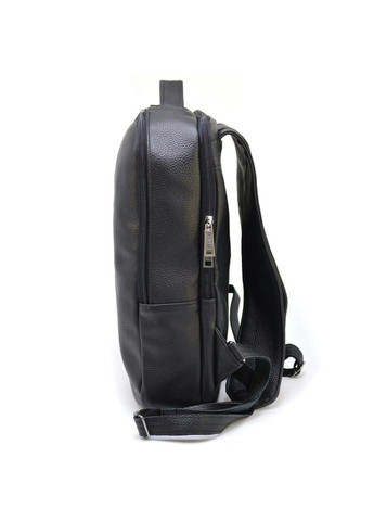 Кожаный мужской рюкзак черный FA-7287-3md на два отдела TARWA (328449967)