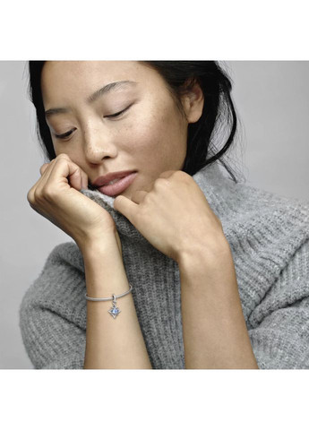 Серебряный шарм Пандора Disney "Голубая звезда" кулон Kabluchka (355345441)