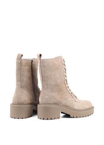 Зимние женские ботинки jr613-1c бежевый велюр Attizzare тканевые