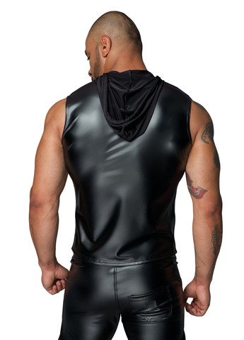 Безрукавка с капюшоном H062 Hooded Shirt – Noir Handmade (297394424)