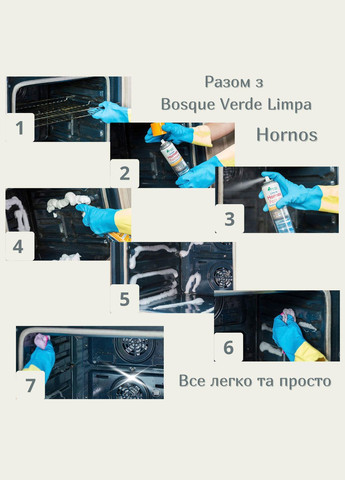 Спрей для очищення духовки Bosque Verde Limpa Hornos 300 мл. Deliplus (304771041)
