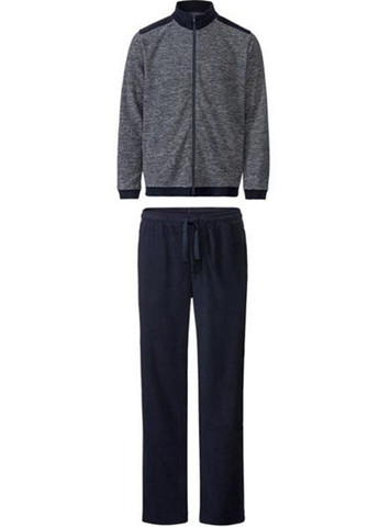 Серо-синий зимний костюм флисовый(кофта+штаны) Livergy