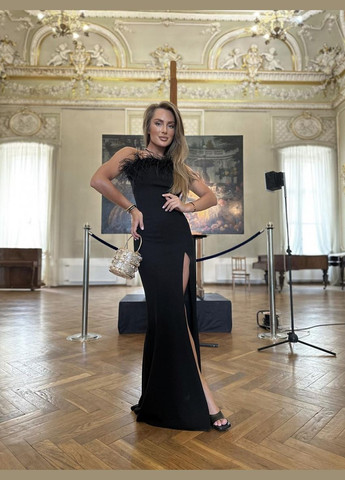 Чорна вечірня плаття WINN однотонна