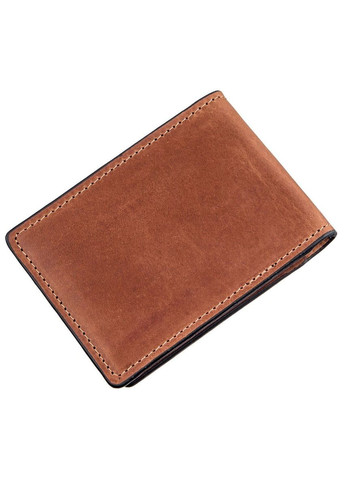 Компактный зажим для денег без застежки 11240 Коричневый Grande Pelle (329440421)