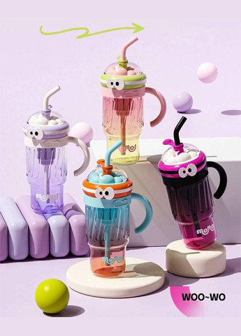 Портативная чашка Cup 1280 мл, прозрачная с фильтром для чая и трубкой, Голубая (921289995) Momo (302392539)