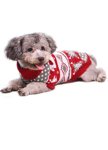 Новогодний вязаный свитер для животных 10 No Brand (362136285)