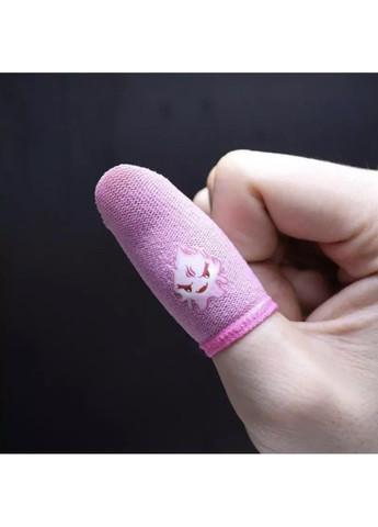 Напальчники для игр на телефоне мобильные носки для пальцев Pubg mobile Cod Free Fire 2 штуки Розовый Captain (360547095)