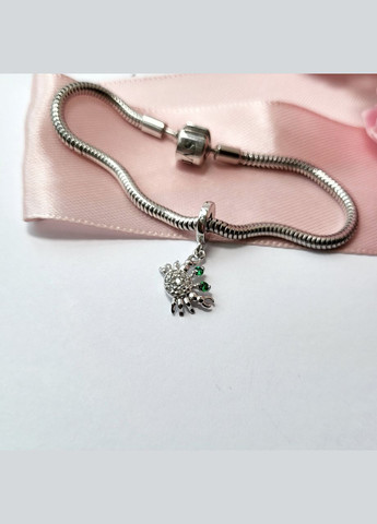 Серебряный шарм с подвеской Крабик серебро 925 проба Родированное 847р 1.70г No Brand (334012759)