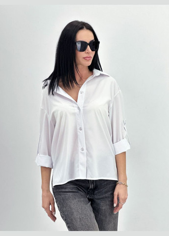 Белая базовая женская рубашка Fashion Girl "Eden"