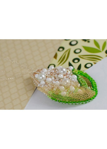 Набір для вишивання бісером прикраси "Кукурудза" -235 на натуральному полотні AD (321971417)