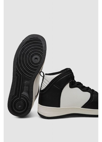 Черно-белые демисезонные кроссовки мужские зимние на меху Ager 248RCX698