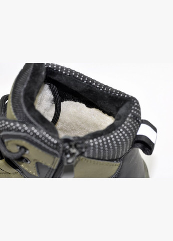 Хаки спортивные, повседневные зимние ботинки детские Paliament