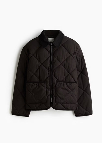 Черная демисезонная куртка H&M