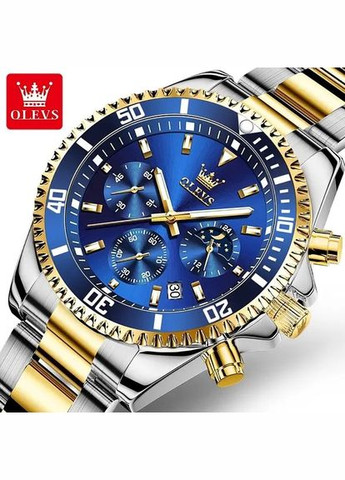 Часы наручные Olevs 2870 Blue Accents No Brand (341249023)