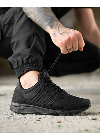 Черные демисезонные городские кроссовки kargo black No Brand