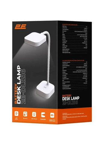 Настільна лампа USB-A (-DL1216) 2E (360415727)