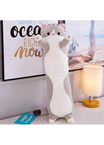 Гігантська м'яка плюшева іграшка Довгий Кіт Батон котейка-подушка 110 см China (361075016)