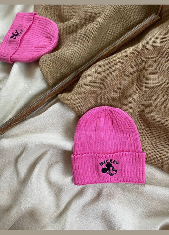 Дитяча рожева шапка для дівчинки Мікі на 2-4роки Talvi Мікк (307496676)