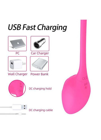 Смарт віброяйце із 10 режимів вібрації рожевого кольору для мастурбації та любовних ігор із партнером China (360604099)