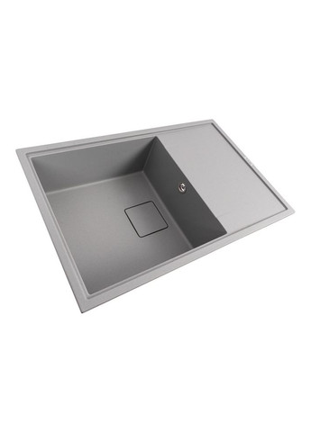 Гранитная мойка для кухни GALANS 7850 матовая Серый металлик Valeso (358059551)