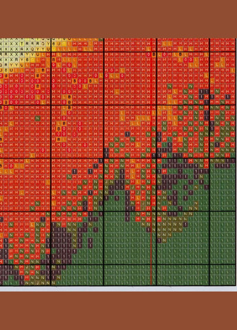 Набір для вишивання за нанесеною на канву схемою "Bald eagle (1)". AIDA 14CT printed 48*60 см Joy Sunday (313612968)