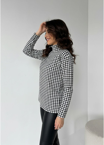 Стильний трикотажний гольф у принт “гусяча лапка” INNOE Гольф (362975872)