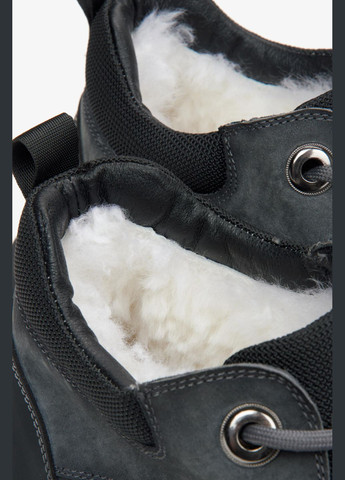 Серые зимние ботинки, цвет серый ES8