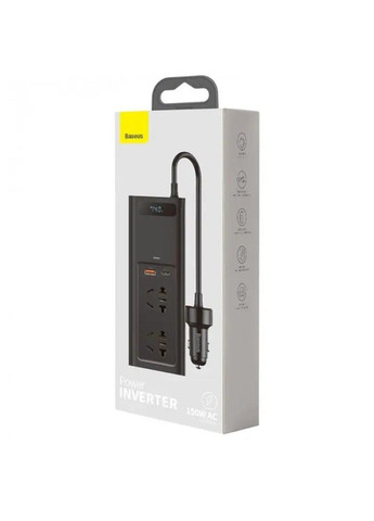 Автомобильный инвертор In Car Inverter 150W (220V CN/EU) Black (CRNBQ-A01) Baseus (333031890)