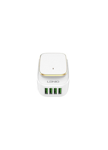 Нічник і мережевий зарядний пристрій A4405 4 USB + кабель USB to TypeC Ldnio (279554469)