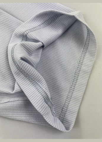 Бузковий літній комплект для дівчинки топ та палаццо в рубчик Mevis