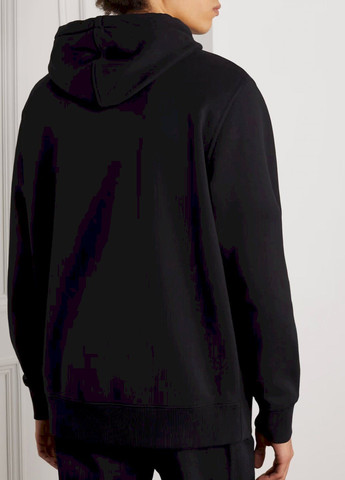 Черный худи мужская черная с флисом YAPPI рисунок (305003916)