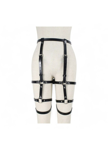 Гартери Портупея для ніг екошкіра метал No Brand (335400909)