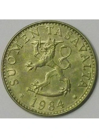 Финляндия 50 пенни 1984 год Монеты мира Penny (394407344)
