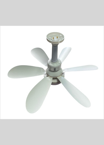 Стельовий вентилятор з підсвічуванням і дистанційним керуванням | 40 Вт | E27 | 6 лопатей | адаптер 120 мм Е27 Monocrystal (334878740)