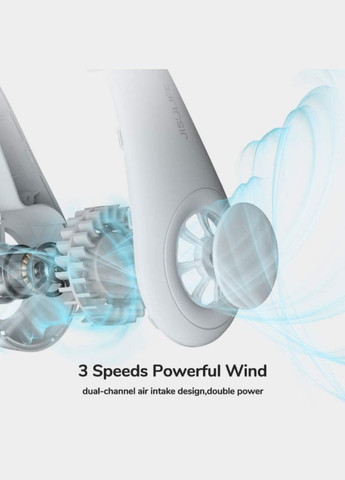 Портативний вентилятор на шию Arctic Air переносний з акумулятором 2000 mAh Білий (2104618614) No Brand (345562776)