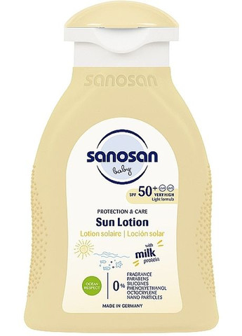 Детский солнцезащитный лосьон Baby Sun Lotion 100ml (1494384-38701355) Sanosan (368610476)