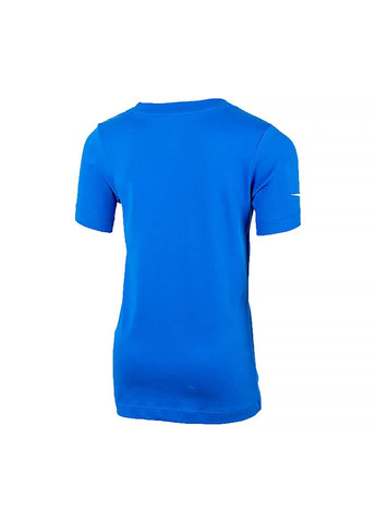 Синя демісезонна дитяча футболка y nk park20 ss tee синій Nike