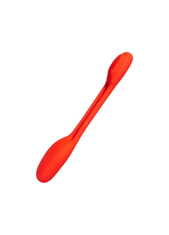 Гнучкий вібратор для пар Flexible з двома моторчиками, червоний Every Night Toys (333986581)