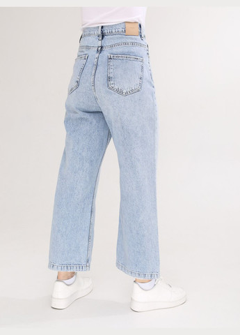 Джинси жіночі світлі релакс фіт укорочені Релакс Cracpot - (293486327)