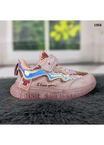 Розовые демисезонные кроссовки детские для девочки Bessky