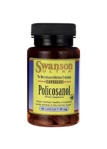 Полікозанол,, 20 мг, 60 капсул Swanson (364311319)
