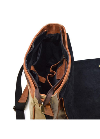 Сумка мужская через плечо из кожи и канваса RBs-1047-3md TARWA (365452952)